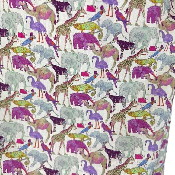 Avova Anthology Dublin Sleeveless V-Neck Dress Afican Animal Print Size Small - Picture 4 of 11